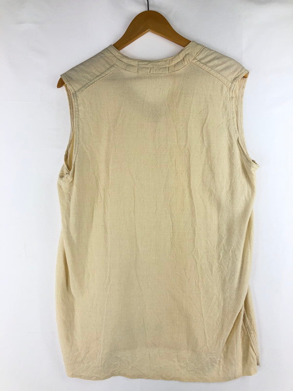 【中古品】【メンズ】  ヴィンテージ フランス軍 linen vest リネンベスト ベスト トップス 146-250310-ss-10-tag カラー：オフホワイト 万代Net店