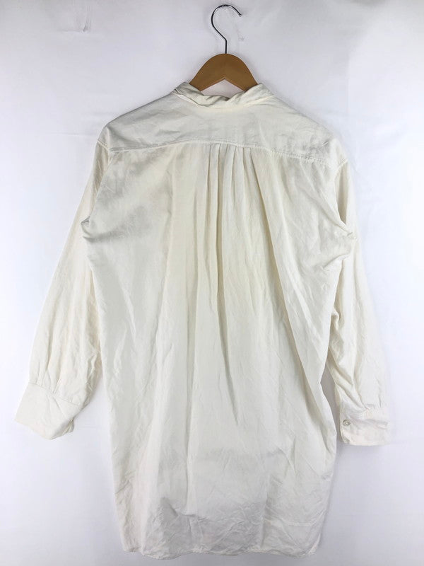 【現状渡し品】【メンズ】  USED L/S LINEN GRANDPA SHIRT ロングスリーブ リネン グランパシャツ 長袖シャツ 146-250313-hi-17-tag サイズ：表記なし カラー：ホワイト 万代Net店