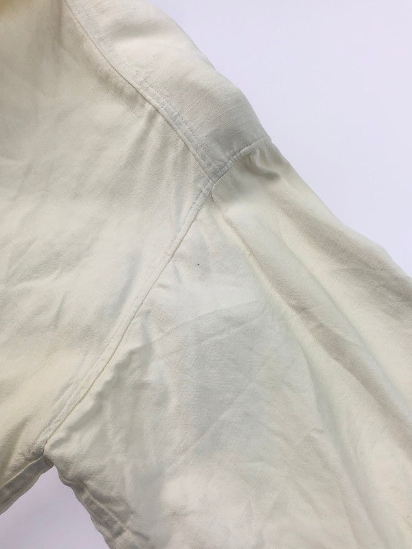 【現状渡し品】【メンズ】 USED L/S LINEN GRANDPA SHIRT ロングスリーブ リネン グランパシャツ 長袖シャツ 146-250313-hi-17-tag サイズ：表記なし カラー：ホワイト 万代Net店