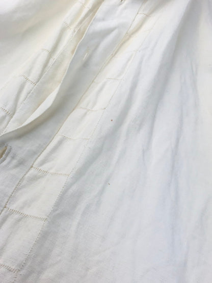 【現状渡し品】【メンズ】 USED L/S LINEN GRANDPA SHIRT ロングスリーブ リネン グランパシャツ 長袖シャツ 146-250313-hi-17-tag サイズ：表記なし カラー：ホワイト 万代Net店