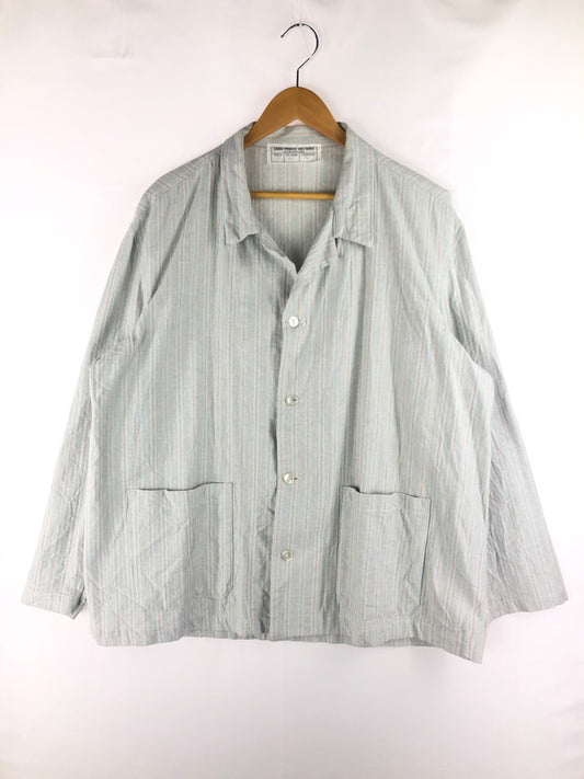 【中古品】【メンズ】  CASA PENALE VOLTERRA ヴィンテージ ITALIAN PRISONER SLEEPING SHIRT イタリア プリズナー スリーピングシャツ ストライプ 長袖シャツ 146-250313-hi-18-tag サイズ：52 カラー：ライトブルー 万代Net店