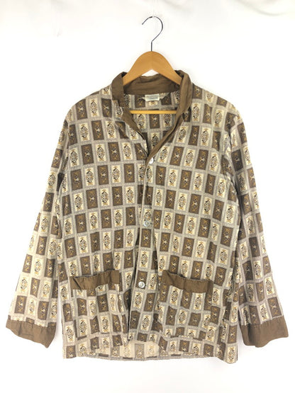 【現状渡し品】【メンズ】  TOWN CRAFT タウンクラフト 60's  60年代 L/S OPEN COLLAR SHIRT オープンカラーシャツ 総柄 長袖シャツ 146-250313-hi-14-tag サイズ：M カラー：ブラウン 万代Net店