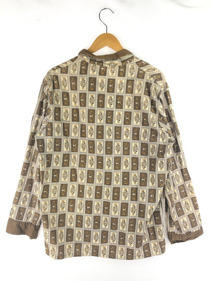 【現状渡し品】【メンズ】 TOWN CRAFT タウンクラフト 60's 60年代 L/S OPEN COLLAR SHIRT オープンカラーシャツ 総柄 長袖シャツ 146-250313-hi-14-tag サイズ：M カラー：ブラウン 万代Net店