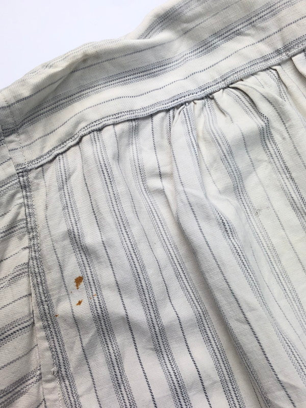 【現状渡し品】【メンズ】  USED EURO VINTAGE ユーロヴィンテージ 40-60's GRANDPA SHIRT 40-60年代 グランパシャツ 長袖 ストライプ柄 シャツ 146-250313-hi-19-tag サイズ：表記なし カラー：ホワイト 万代Net店