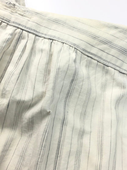 【現状渡し品】【メンズ】  USED EURO VINTAGE ユーロヴィンテージ 40-60's GRANDPA SHIRT 40-60年代 グランパシャツ 長袖 ストライプ柄 シャツ 146-250313-hi-19-tag サイズ：表記なし カラー：ホワイト 万代Net店