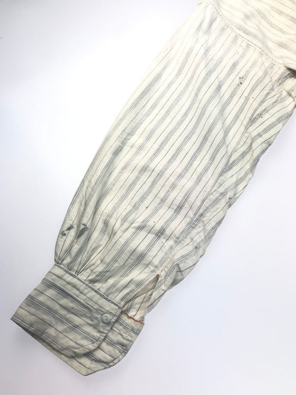 【現状渡し品】【メンズ】  USED EURO VINTAGE ユーロヴィンテージ 40-60's GRANDPA SHIRT 40-60年代 グランパシャツ 長袖 ストライプ柄 シャツ 146-250313-hi-19-tag サイズ：表記なし カラー：ホワイト 万代Net店