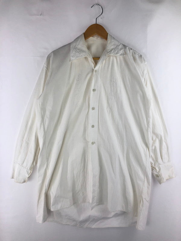 【中古品】【メンズ】  USED L/S FLOWER MOTIF SHIRT ロングスリーブ フラワーモチーフシャツ 長袖シャツ 146-250313-hi-15-tag サイズ：表記なし カラー：ホワイト 万代Net店