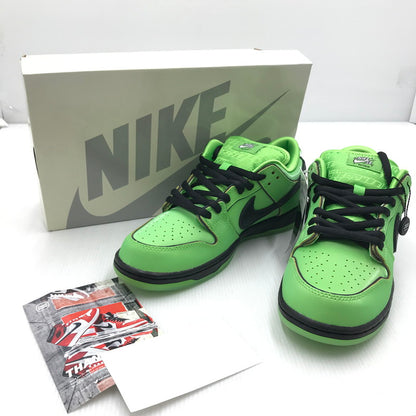 【中古美品】【メンズ】 NIKE ナイキ SB エスビー × THE POWERPUFF GIRLS パワーパフガールズ 別注 コラボ DUNK LOW PRO QS FZ8319-300 ダンクロー プロ QS スニーカー 靴 160-250307-yk-29-tag サイズ：27cm/US9 カラー："BUTTERCUP"MEAN GREEN/BLACK-LOTUS PINK 万代Net店