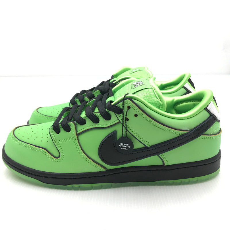 【中古美品】【メンズ】 NIKE ナイキ SB エスビー × THE POWERPUFF GIRLS パワーパフガールズ 別注 コラボ DUNK LOW PRO QS FZ8319-300 ダンクロー プロ QS スニーカー 靴 160-250307-yk-29-tag サイズ：27cm/US9 カラー："BUTTERCUP"MEAN GREEN/BLACK-LOTUS PINK 万代Net店