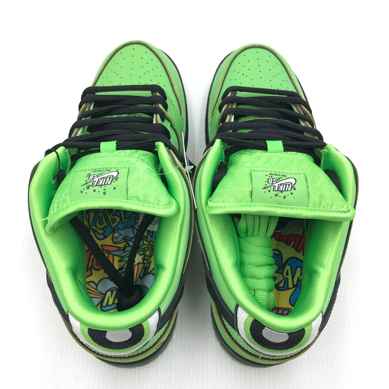 【中古美品】【メンズ】 NIKE ナイキ SB エスビー × THE POWERPUFF GIRLS パワーパフガールズ 別注 コラボ DUNK LOW PRO QS FZ8319-300 ダンクロー プロ QS スニーカー 靴 160-250307-yk-29-tag サイズ：27cm/US9 カラー："BUTTERCUP"MEAN GREEN/BLACK-LOTUS PINK 万代Net店