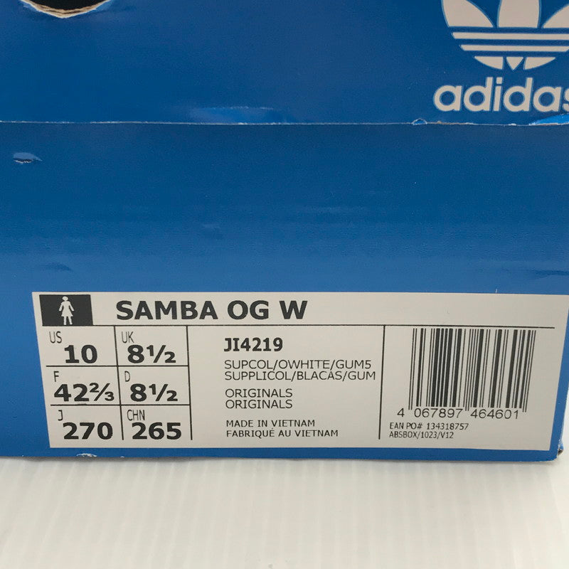 【中古美品】【メンズ】 adidas アディダス WOMEN'S SAMBA OG JI4219 ウィメンズ サンバ オリジナル スニーカー 靴 166-250307-yk-36-tag サイズ：27cm/US10 カラー：SUPPLIER COLOUR/OFF WHITE/GUM 万代Net店