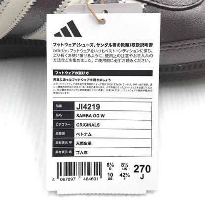 【中古美品】【メンズ】 adidas アディダス WOMEN'S SAMBA OG JI4219 ウィメンズ サンバ オリジナル スニーカー 靴 166-250307-yk-36-tag サイズ：27cm/US10 カラー：SUPPLIER COLOUR/OFF WHITE/GUM 万代Net店