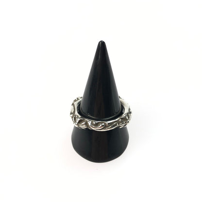 【中古品】【メンズ】 CHROME HEARTS クロムハーツ SBT BAND RING SBT バンド リング シルバー 指輪 アクセサリー 190-250307-yk-17-tag サイズ：約23号 カラー：シルバー 万代Net店