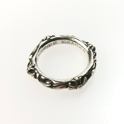 【中古品】【メンズ】 CHROME HEARTS クロムハーツ SBT BAND RING SBT バンド リング シルバー 指輪 アクセサリー 190-250307-yk-17-tag サイズ：約23号 カラー：シルバー 万代Net店