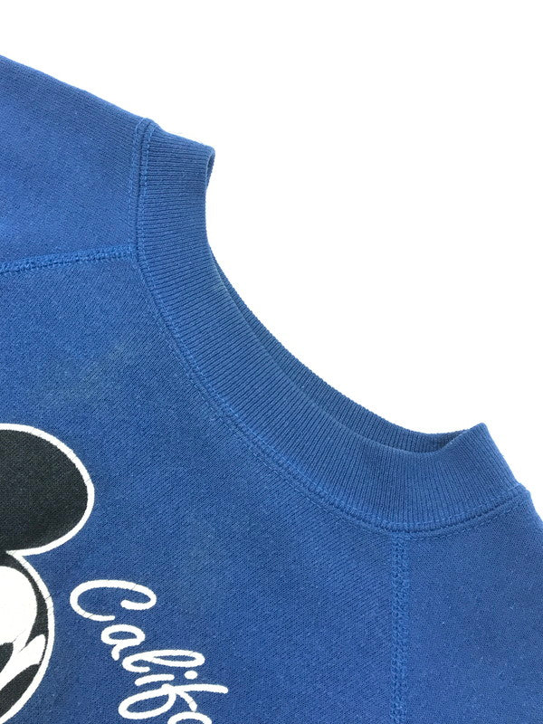 【中古品】【メンズ】 Velva Sheen ベルバシーン 90's MICKEY MOUSE RAGLAN SLEEVE SWEATSHIRT 90年代 ミッキー ラグランスリーブ スウェット トレーナー USA製 146-250308-hi-21-tag サイズ：L カラー：ブルー 万代Net店