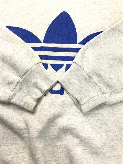 【中古品】【メンズ】 adidas アディダス 80's TREFOIL LOGO SWEATSHIRT 80年代トレフォイルロゴ スウェット トレーナー 銀タグ 146-250308-hi-14-tag サイズ：M カラー：グレー 万代Net店