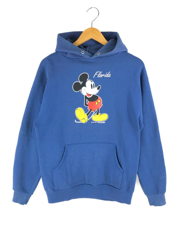 【中古品】【メンズ】 Velva Sheen ベルバシーン 90's MICKEY MOUSE PRINT HOODIE 90年代 ミッキーマウス プリント パーカー USA製 146-250308-hi-18-tag サイズ：L カラー：ブルー 万代Net店