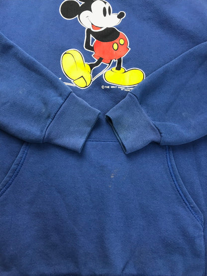 【中古品】【メンズ】 Velva Sheen ベルバシーン 90's MICKEY MOUSE PRINT HOODIE 90年代 ミッキーマウス プリント パーカー USA製 146-250308-hi-18-tag サイズ：L カラー：ブルー 万代Net店