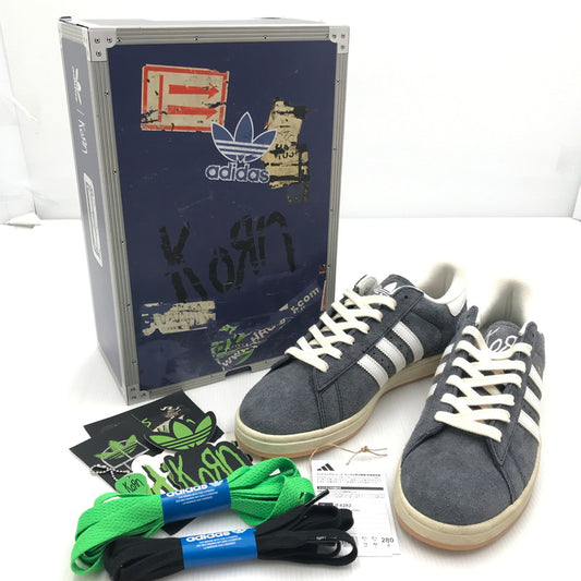 【中古美品】【メンズ】 adidas Originals アディダスオリジナルス × KORN コーン 別注 コラボ CAMPUS 2 IF4282 キャンパス2 スニーカー 靴 161-250307-yk-34-tag サイズ：28cm/US10 カラー：CBLACK/FYWWHT/RICPUR 万代Net店