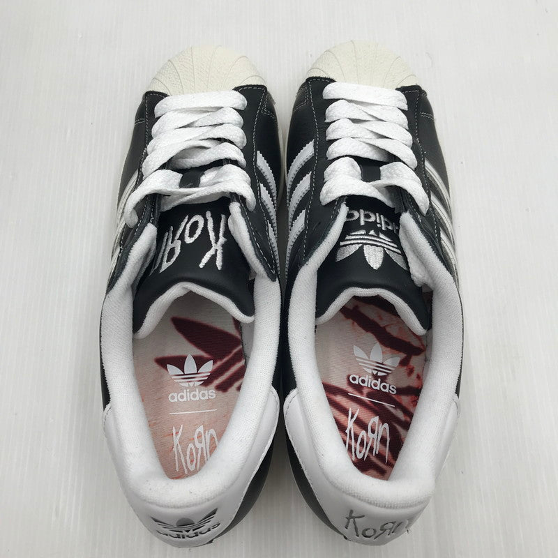 【中古美品】【メンズ】 adidas Originals アディダスオリジナルス × KORN コーン 別注 コラボ SUPERSTAR IH1313 スーパースター スニーカー 靴 161-250307-yk-35-tag サイズ：28cm/US10 カラー：BLACK/WHITE 万代Net店