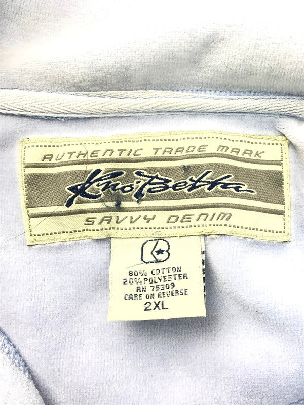 【中古品】【メンズ】  KNO BETTA ノーベター TRACK JACKET トラックジャケット ジャージ 146-250308-hi-20-tag サイズ：2XL カラー：ライトブルー 万代Net店