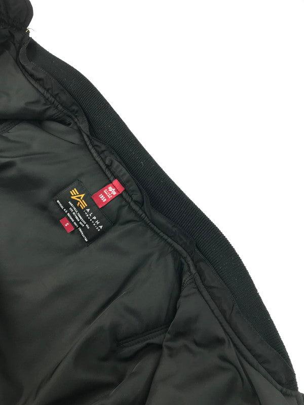 【中古品】【メンズ】 ALPHA アルファ MA-1 FLIGHT JACKET TA0130-201 フライトジャケット 中綿ジャケット アウター 145-250313-hi-29-tag サイズ：S カラー：ブラック 万代Net店