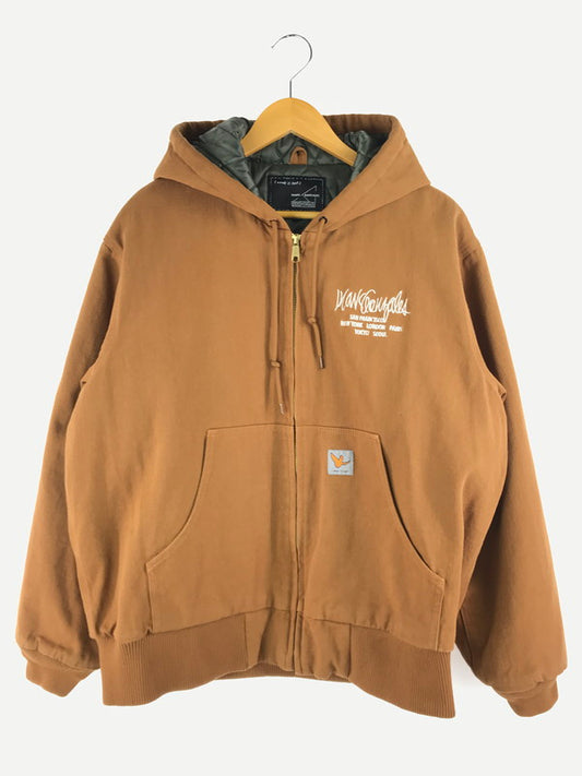 【中古品】【メンズ】 Mark Gonzales マークゴンザレス CANVAS JACKET 2H5-63885 キャンバスジャケット 中綿ジャケット アウター 142-250308-hi-27-tag サイズ：M カラー：ブラウン 万代Net店