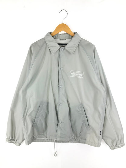 【中古品】【メンズ】 NEIGHBORHOOD ネイバーフッド COACH JACKET221TSNH-JKM01 コーチジャケット ロゴ ナイロンジャケット ライトアウター 142-250308-hi-25-tag サイズ：L カラー：グレー 万代Net店