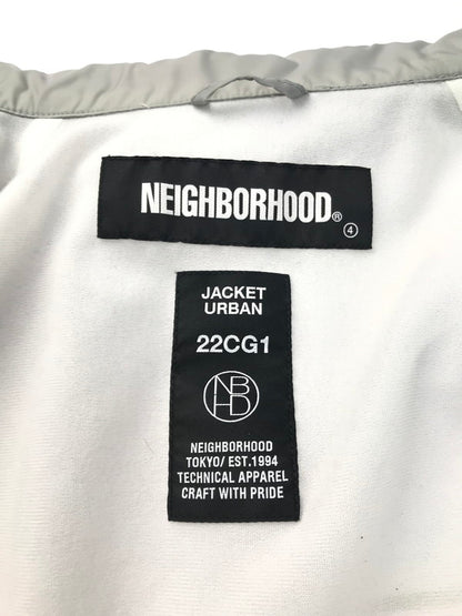 【中古品】【メンズ】 NEIGHBORHOOD ネイバーフッド COACH JACKET221TSNH-JKM01 コーチジャケット ロゴ ナイロンジャケット ライトアウター 142-250308-hi-25-tag サイズ：L カラー：グレー 万代Net店