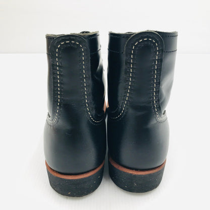 【中古美品】【レディース】 RED WING レッドウィング IRON RANGE BOOTS 8080 アイアンレンジブーツ ワークブーツ 靴 164-250307-yk-38-tag サイズ：24.5cn/US6.5 カラー：ブラック 万代Net店