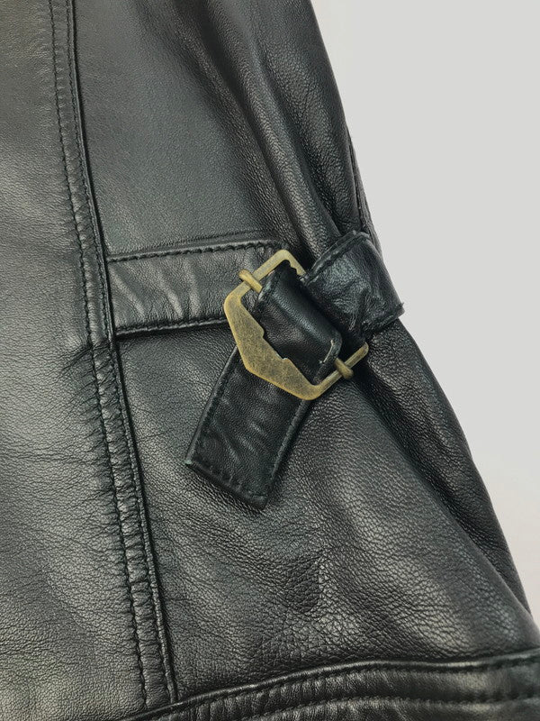 【中古品】【メンズ】 Back Channel バックチャンネル lamb leather jacket ラムレザージャケット フライトジャケット アウター 142-250304-ss-04-tag カラー：ブラック 万代Net店