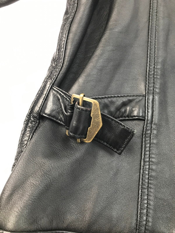 【中古品】【メンズ】 Back Channel バックチャンネル lamb leather jacket ラムレザージャケット フライトジャケット アウター 142-250304-ss-04-tag カラー：ブラック 万代Net店