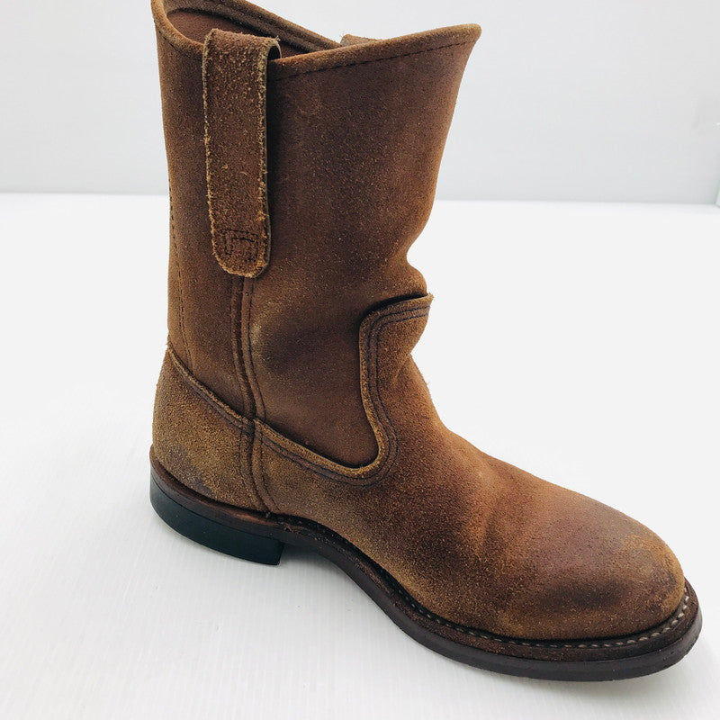 【中古品】【メンズ】 RED WING レッドウィング PECOS BOOTS 8188 ペコスブーツ エンジニアブーツ 靴 167-250307-yk-39-tag サイズ：US5 カラー：ブラウン 万代Net店