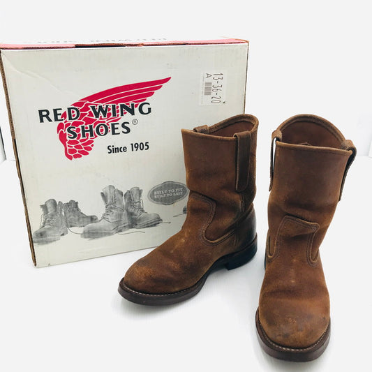 【中古品】【メンズ】 RED WING レッドウィング PECOS BOOTS 8188 ペコスブーツ エンジニアブーツ 靴 167-250307-yk-39-tag サイズ：US5 カラー：ブラウン 万代Net店