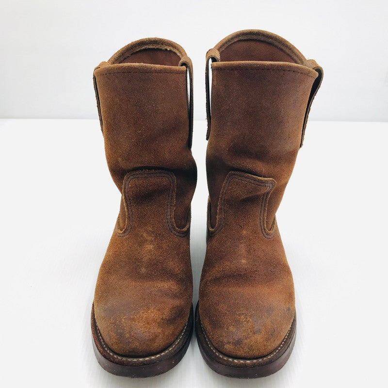 【中古品】【メンズ】 RED WING レッドウィング PECOS BOOTS 8188 ペコスブーツ エンジニアブーツ 靴 167-250307-yk-39-tag サイズ：US5 カラー：ブラウン 万代Net店