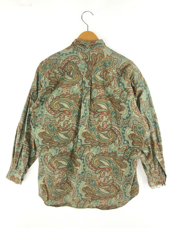 【中古品】【メンズ】 RALPH LAUREN ラルフローレン CHAPS FRONTIER チャップス フロンティア 90's B.D L/S PAISLEY SHIRT 90年代 ボタンダウン ロングスリーブ ペーズリーシャツ 長袖シャツ 146-250304-hi-14-tag サイズ：L カラー：グリーン系 万代Net店