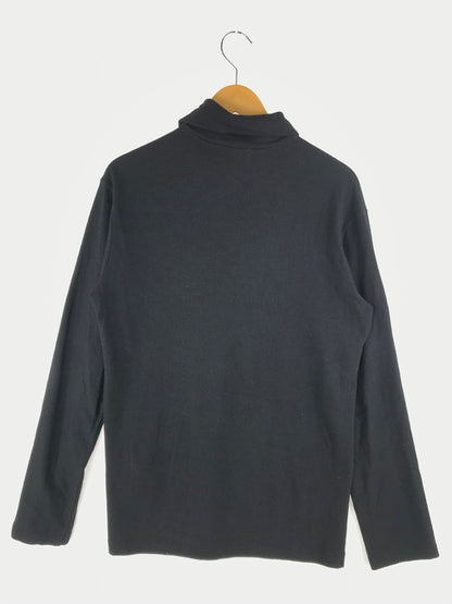 【中古品】【メンズ】 Yohji Yamamoto POUR HOMME ヨウジヤマモトプールオム WOOL HIGH NECK KNIT SWEATER HV-T05-172 ウール ハイネックニット セーター 140-250304-hi-20-tag サイズ：3 カラー：ブラック 万代Net店