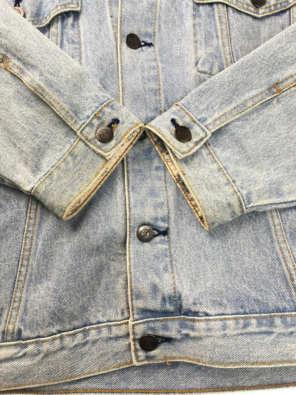 【中古品】【メンズ】  ＨARDROCK CAFE ハードロックカフェ DENIM JACKET デニムジャケット 台湾製 ロゴ刺繍 ライトアウター 146-250313-hi-27-tag サイズ：XL カラー：ライトインディゴ 万代Net店