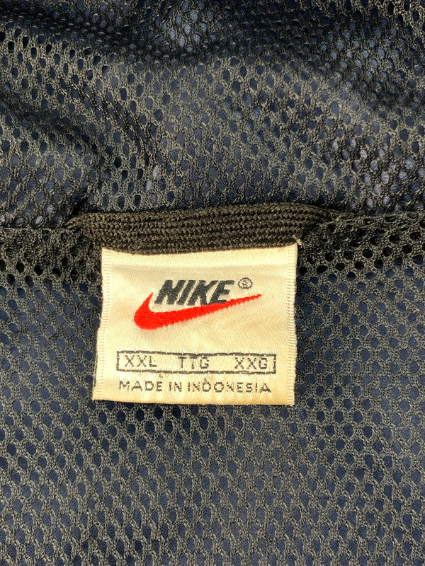 【現状渡し品】【メンズ】 NIKE ナイキ 90’s HALF-ZIP JACKET 90年代 ハーフジップ ジャケット 白タグ ライトアウター 146-250309-hi-19-tag サイズ：XXL カラー：ネイビー 万代Net店