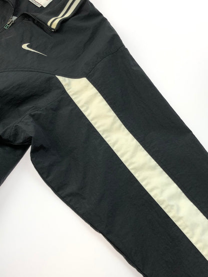 【現状渡し品】【メンズ】 NIKE ナイキ 90’s HALF-ZIP TRACK JACKET 90年代 ハーフジップ トラックジャケット 白タグ ライトアウター 146-250309-hi-18-tag サイズ：M カラー：ブラック 万代Net店