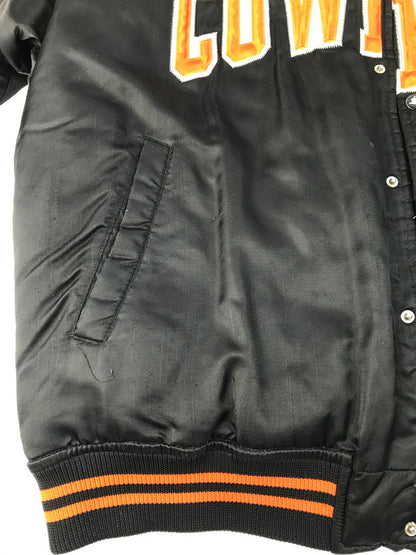 【現状渡し品】【メンズ】 STARTER スターター COWBOYS STADIUM JACKET スタジアムジャケット 中綿ジャケット アウター 146-250313-hi-28-tag サイズ：XL カラー：ブラック 万代Net店