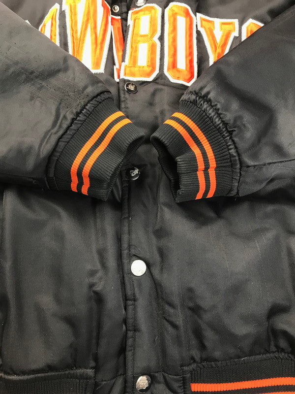 【現状渡し品】【メンズ】 STARTER スターター COWBOYS STADIUM JACKET スタジアムジャケット 中綿ジャケット アウター 146-250313-hi-28-tag サイズ：XL カラー：ブラック 万代Net店