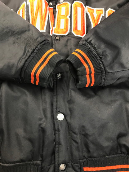 【現状渡し品】【メンズ】  STARTER スターター COWBOYS STADIUM JACKET スタジアムジャケット 中綿ジャケット アウター 146-250313-hi-28-tag サイズ：XL カラー：ブラック 万代Net店