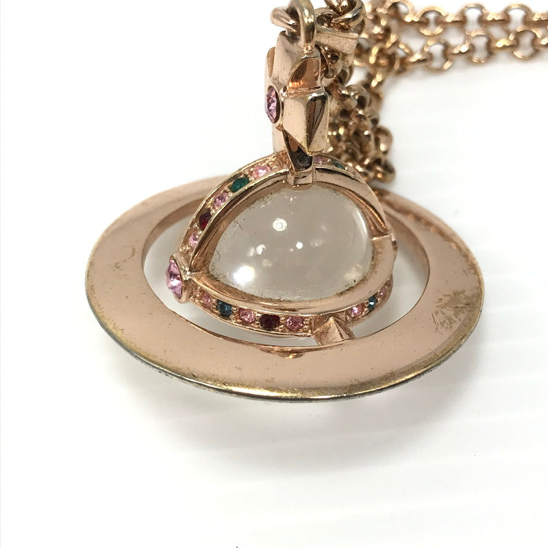 【中古品】【メンズ】 Vivienne Westwood ヴィヴィアンウエストウッド TINY ORB NECKLACE タイニーオーブネックレス 182-250313-hi-45-tag カラー：ピンクゴールド 万代Net店