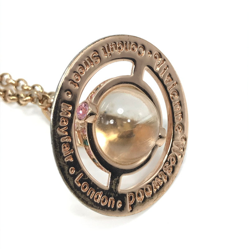 【中古品】【メンズ】 Vivienne Westwood ヴィヴィアンウエストウッド TINY ORB NECKLACE タイニーオーブネックレス 182-250313-hi-45-tag カラー：ピンクゴールド 万代Net店