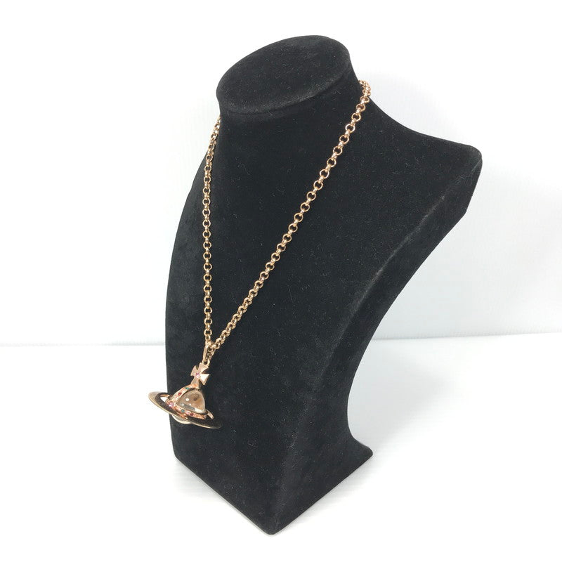 【中古品】【メンズ】 Vivienne Westwood ヴィヴィアンウエストウッド TINY ORB NECKLACE タイニーオーブネックレス 182-250313-hi-45-tag カラー：ピンクゴールド 万代Net店