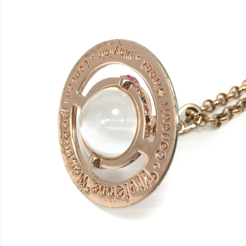 【中古品】【メンズ】 Vivienne Westwood ヴィヴィアンウエストウッド TINY ORB NECKLACE タイニーオーブネックレス 182-250313-hi-45-tag カラー：ピンクゴールド 万代Net店