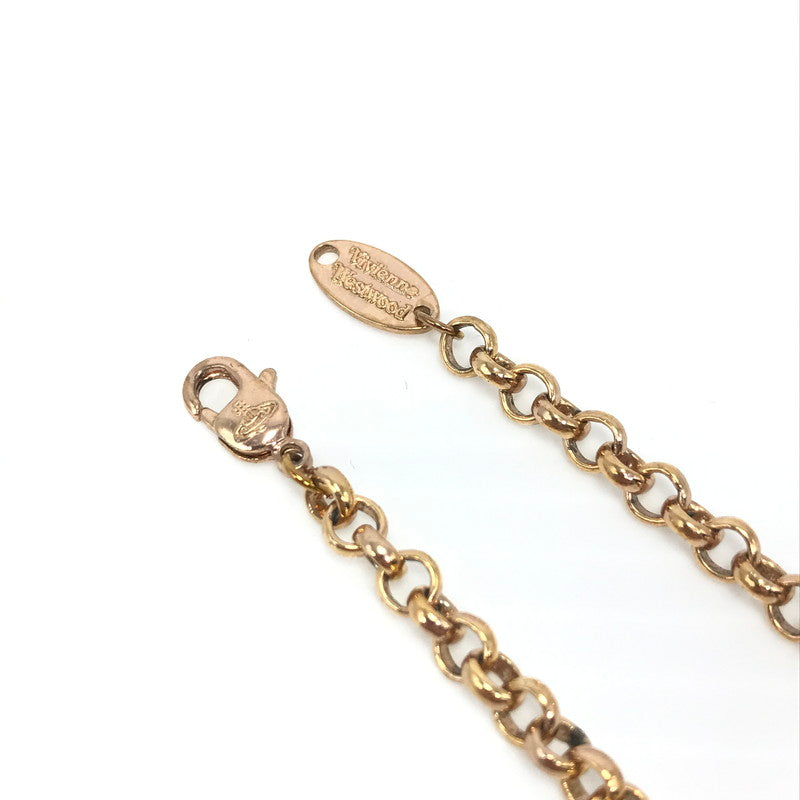 【中古品】【メンズ】 Vivienne Westwood ヴィヴィアンウエストウッド TINY ORB NECKLACE タイニーオーブネックレス 182-250313-hi-45-tag カラー：ピンクゴールド 万代Net店