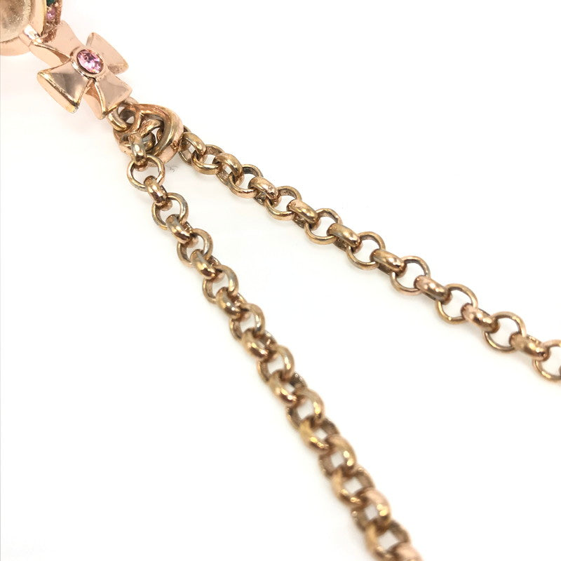 【中古品】【メンズ】 Vivienne Westwood ヴィヴィアンウエストウッド TINY ORB NECKLACE タイニーオーブネックレス 182-250313-hi-45-tag カラー：ピンクゴールド 万代Net店