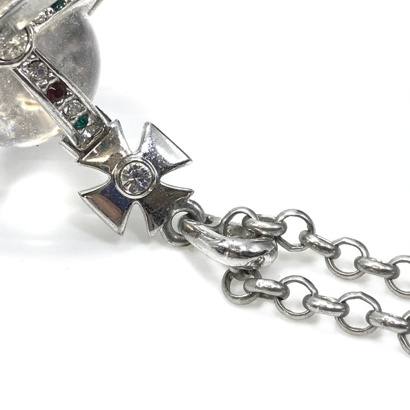 【中古品】【メンズ】 Vivienne Westwood ヴィヴィアンウエストウッド TINY ORB NECKLACE タイニーオーブネックレス 182-250313-hi-44-tag カラー：シルバー 万代Net店